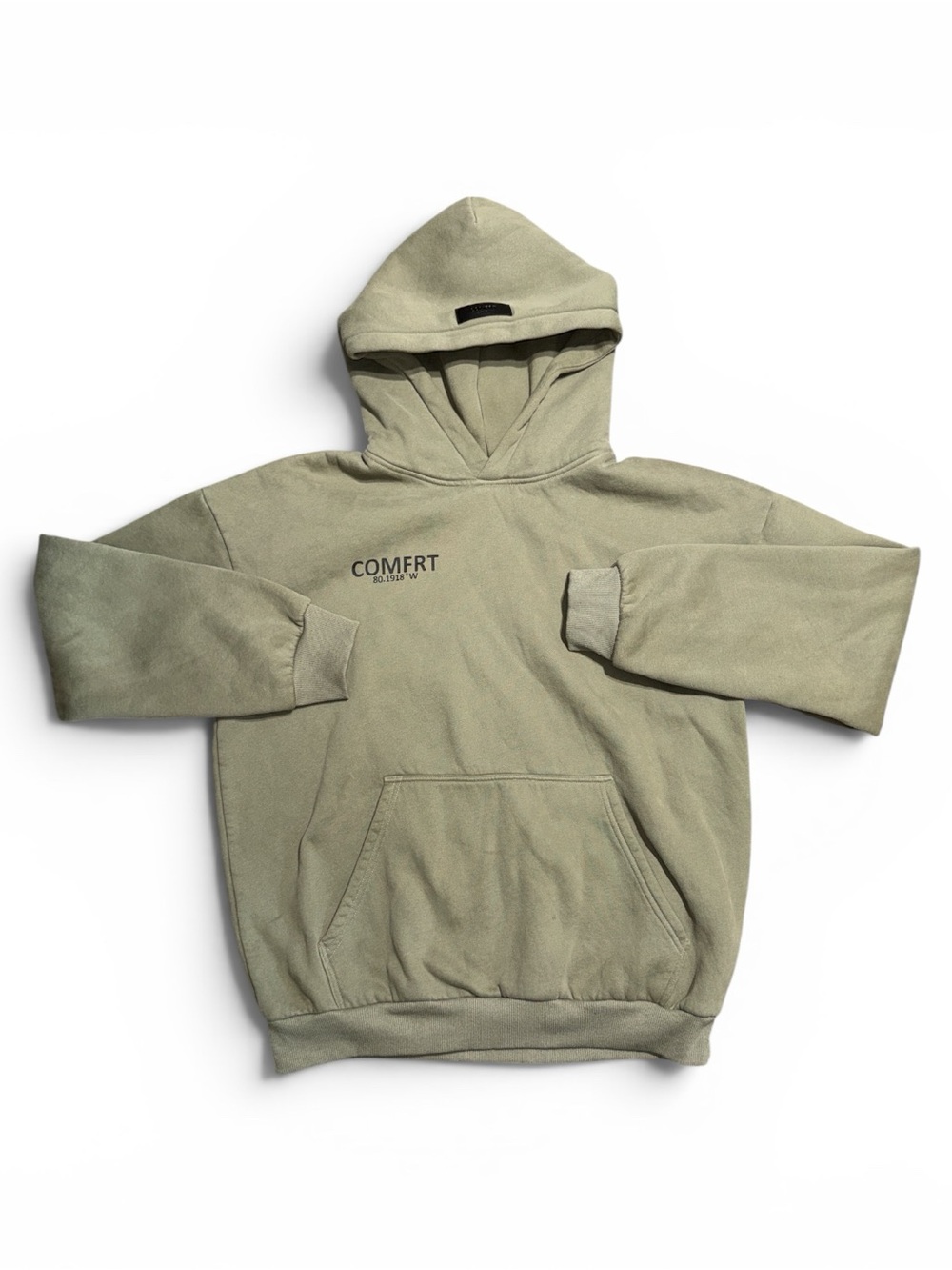 COMFRT Large Super Cozy Soft Olive Green Hoodie Sweatshirt